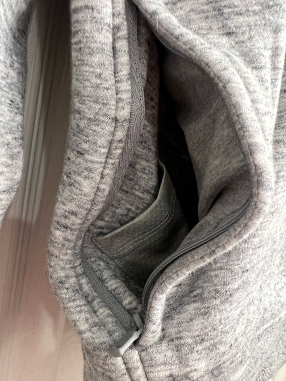 Fabletics Gray Ribbed Collar Pullover - Picture 7 of 8